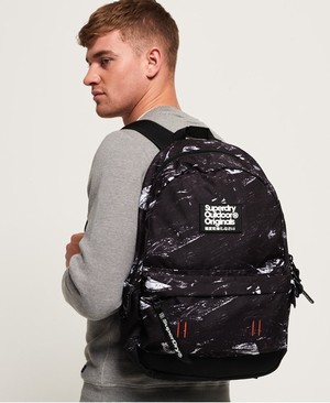 Superdry Photo Montana Férfi Hátizsák Fekete | TGXIH8024